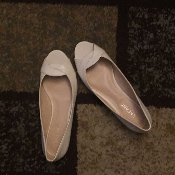 Nine West Shoes - Comfortable Cream Flats!!